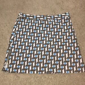 EP Pro Blue & Black Geometric Print Skort